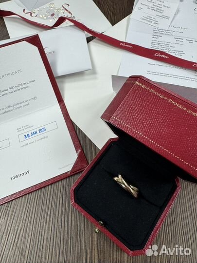 Кольцо cartier trinity classic