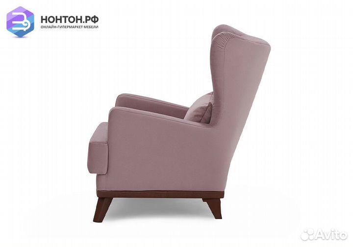 Кресло Людвиг бледно-розовое