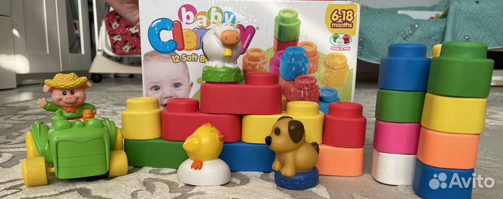 Конструктор мягкий baby clemmy 6-18 мес