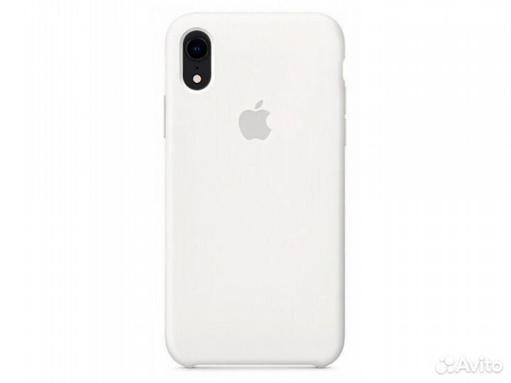 Бампер Silicone Case iPhone XR Белый