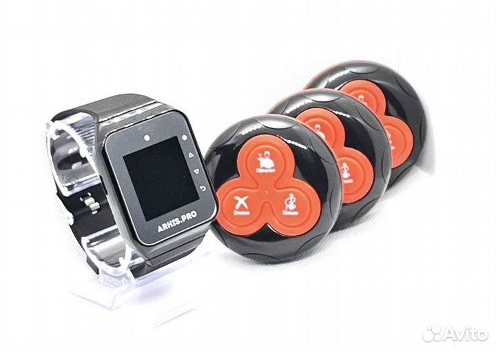 Кнопка вызова официанта с часами для кафе, баров