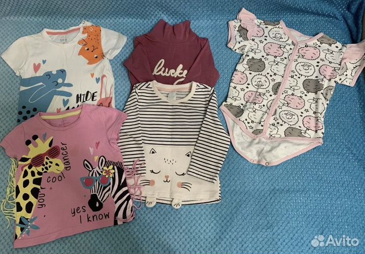 Много одежды для девочки 80-86-92-98