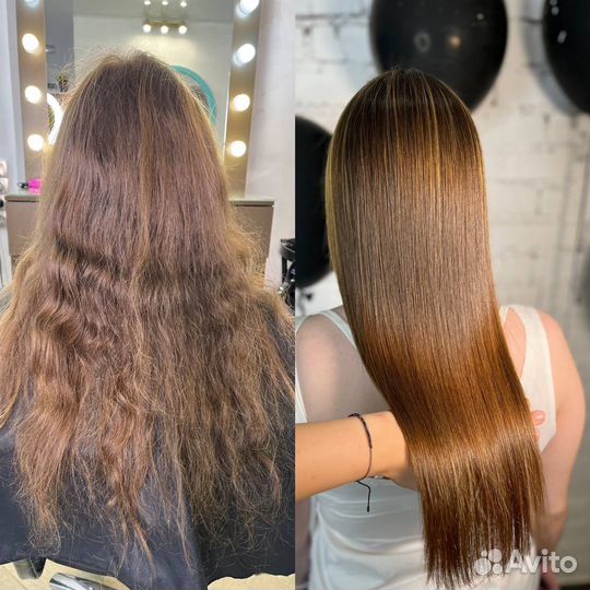 Кератиновое выпрямление ботокс волос