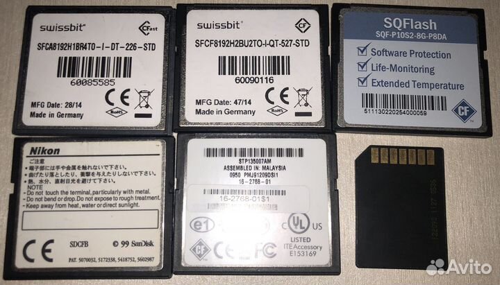 Nikon CompactFlash SanDisk 8MB 1999год