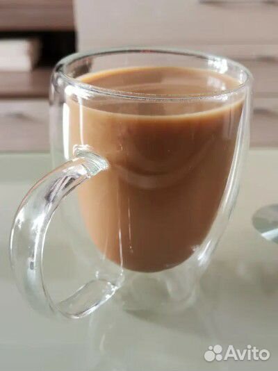 Набор новых кружек с двойными стенками4шт