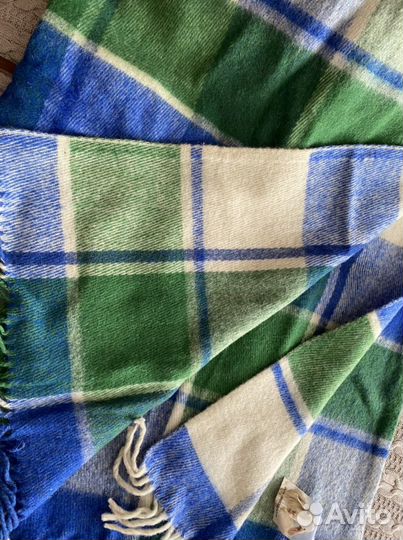 Плед шерсть новый