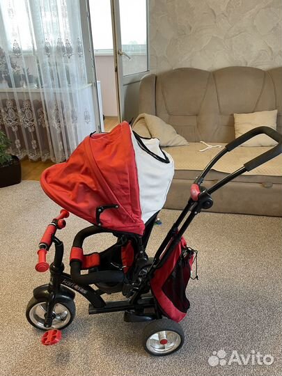 Велосипед коляска с ручкой