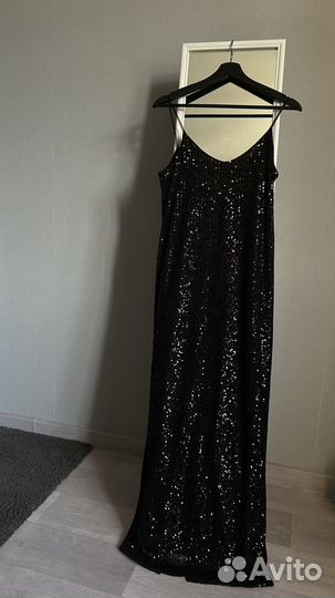 Вечернее платье в пол с пайетками 44 размер