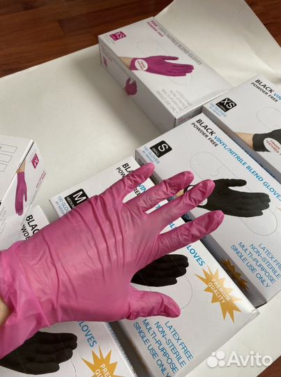 Перчатки нитриловые одноразовые