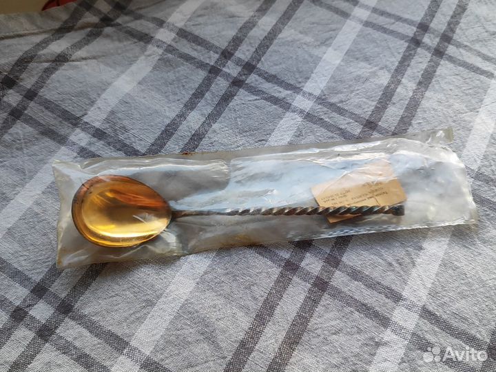 Ложка мельхиор позолота СССР