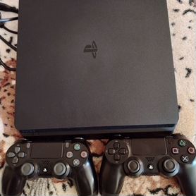 Sony playstation 4 slim, 2 геймпада