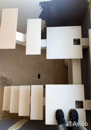 Забежная лестница с установкой