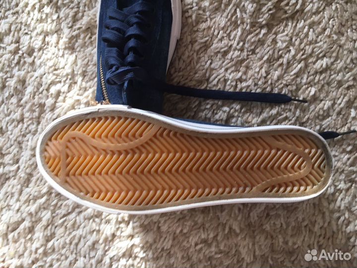 Кеды джинсовые для девочки, р-р 38