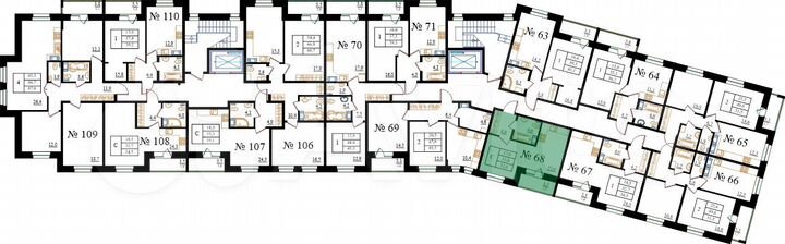 Квартира-студия, 32,8 м², 8/8 эт.