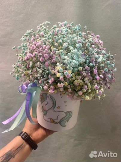 Букет из гипсофилы для женщины