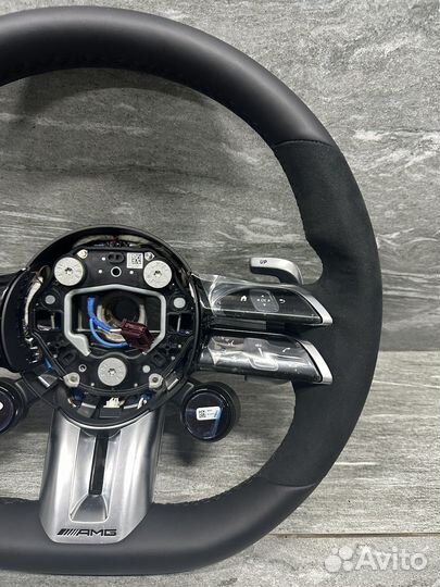 Новый руль алькантара AMG Mercedes W223 W213