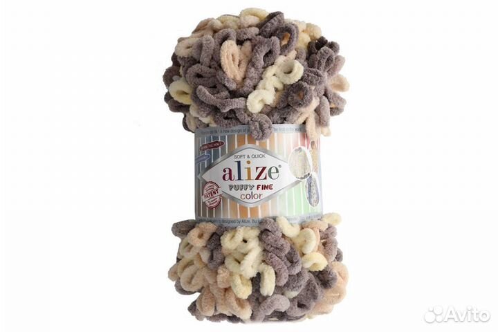 Пряжа Ализе Пуффи Файн Колор (Puffy Fine Color)