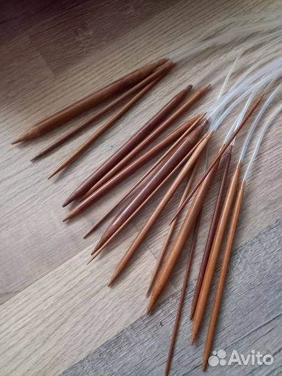 Бамбуковые спицы для вязания 1-10