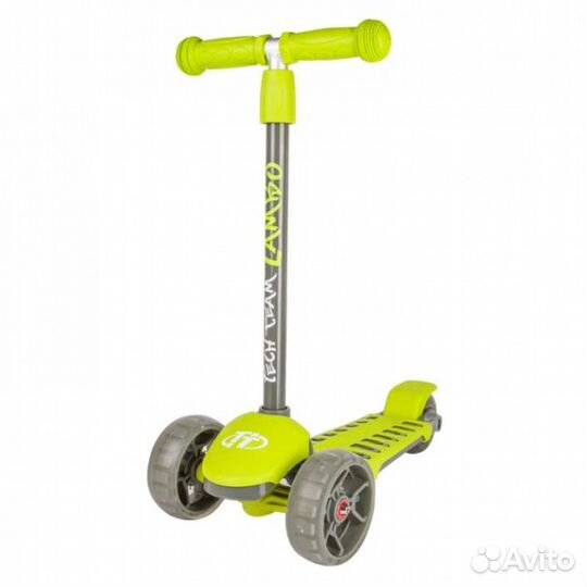 Трехколесный детский самокат TechTeam Lambo Green