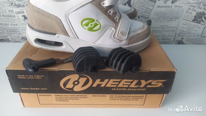 Кроссовки с роликами heelys на девочку