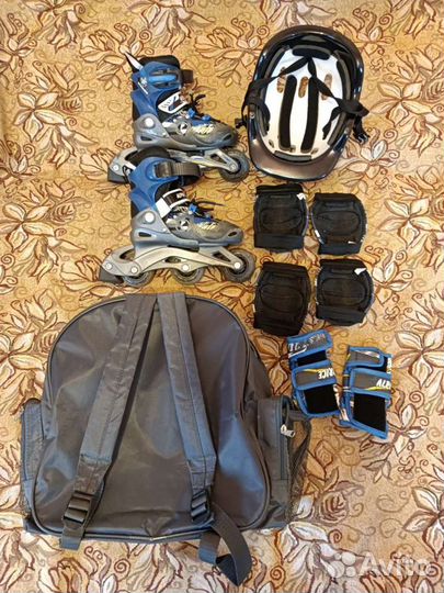 Роликовые коньки выдвижные размер 26-29