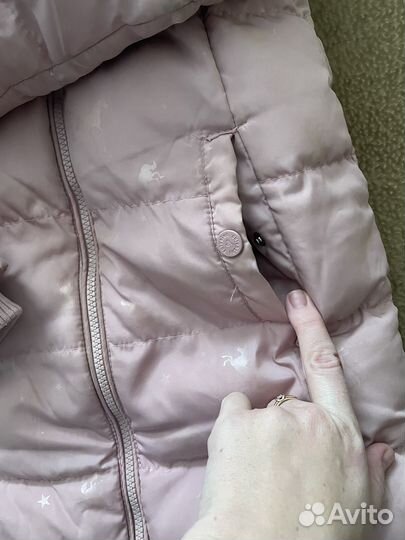 Зимняя куртка пуховик и шапка на девочку