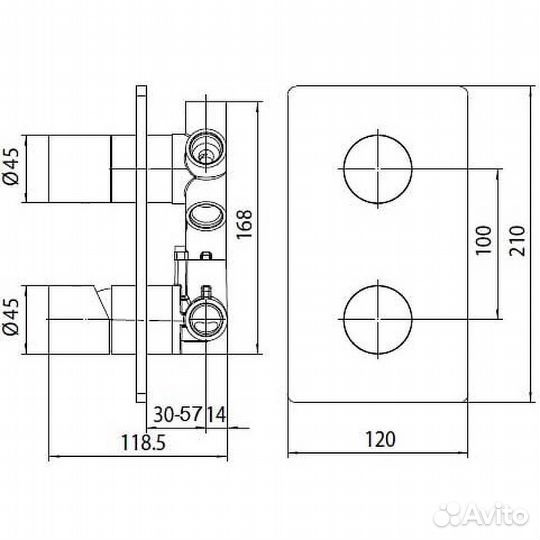 Смеситель для душа Bossini Oki New Z00004.030 Хром