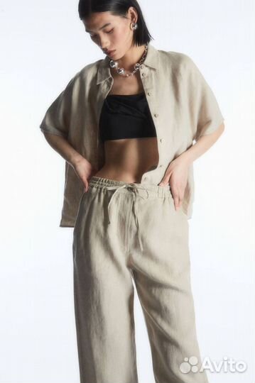 Брюки льняные Cos 34