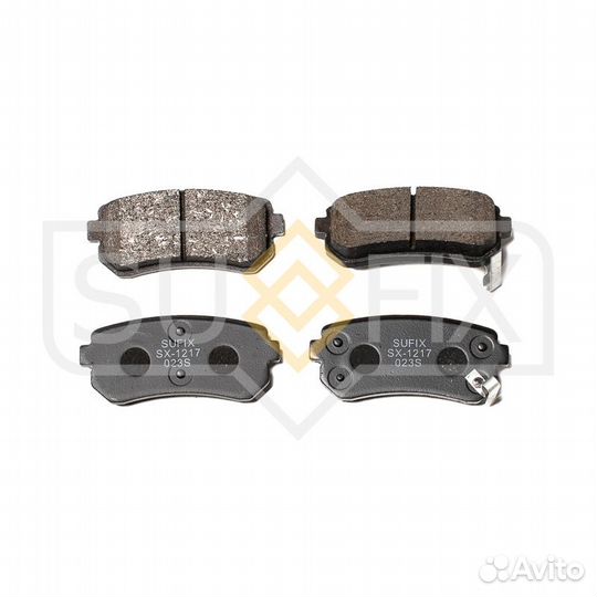 Колодки тормозные задние hyundai tucson