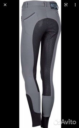 Бриджи для верховой езды с силиконовой леей