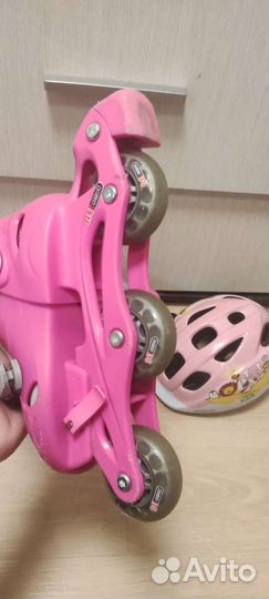 Роликовые коньки + шлем