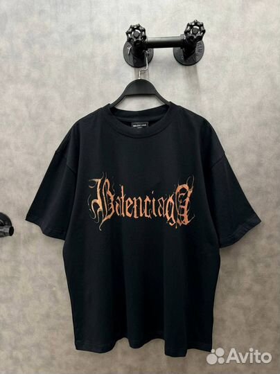 Футболка Balenciaga heavy metal oversize