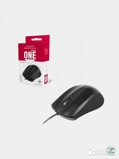 Мышь проводная Smartbuy ONE 352 черная (SBM-352-K
