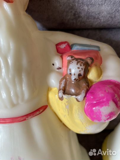 Дед мороз и снегурочка СССР пластик