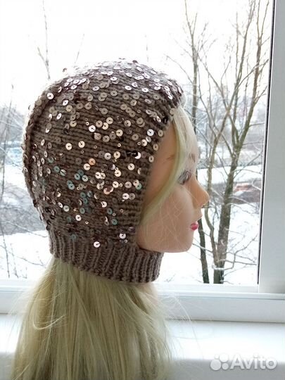 Чепчик с паетками