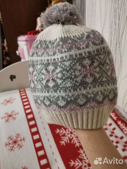 Комплект шапка с шарфом детская