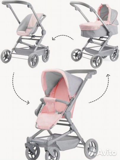 Новая коляска для кукол 3 в 1