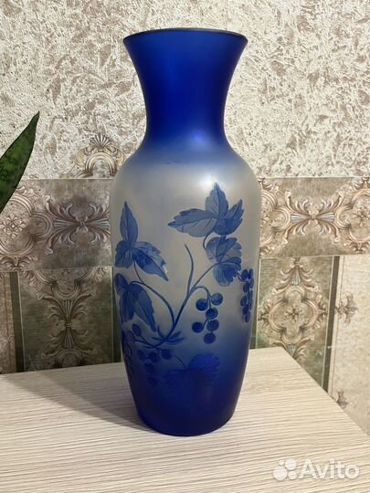 Ваза стеклянная винтаж