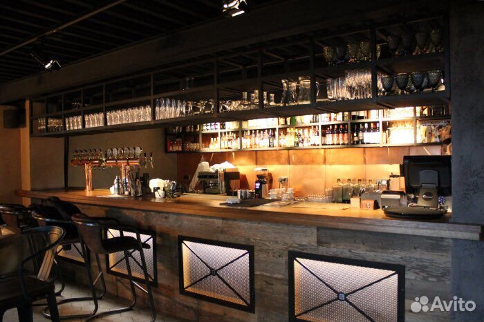 Барная стойка с полками, стойки для кофейни