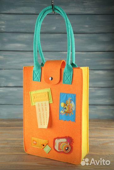 Оригинальная яркая сумка шоппер