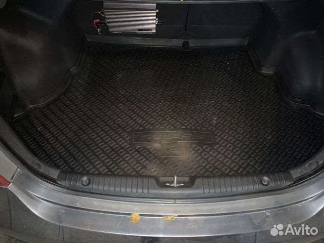 Коврик в багажник hyundai solaris