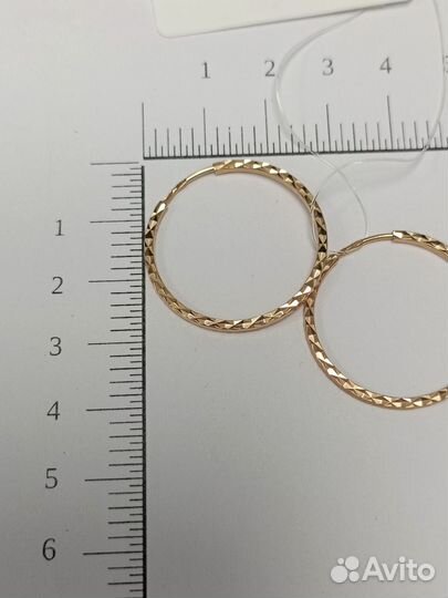 Золотые серьги,арт 32