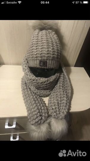 Комплект шапка и шарф