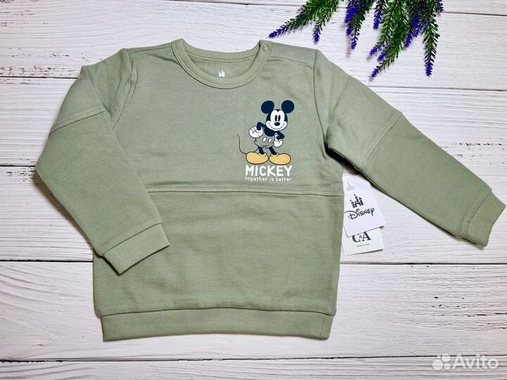 Толстовка свитшот C&A с Микки для мальчика 92