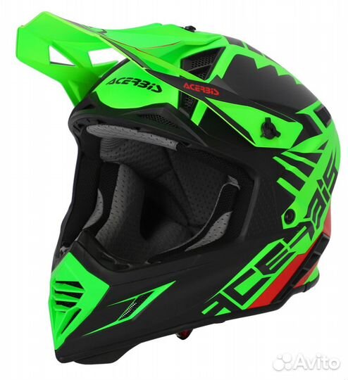 Кроссовый шлем acerbis X-track 22-06, Fluo-Green