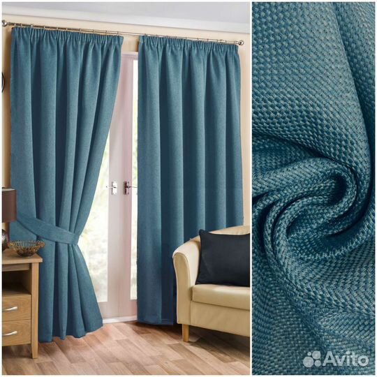 Ткань для штор Рогожка Блэкаут