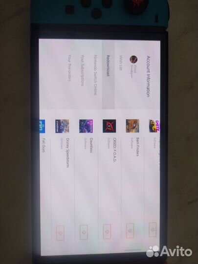 Nintendo switch oled 64+128gb