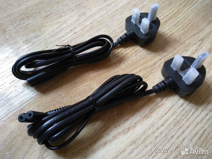 Шнур питания с вилкой BS-1363 (тип G), 2 шт