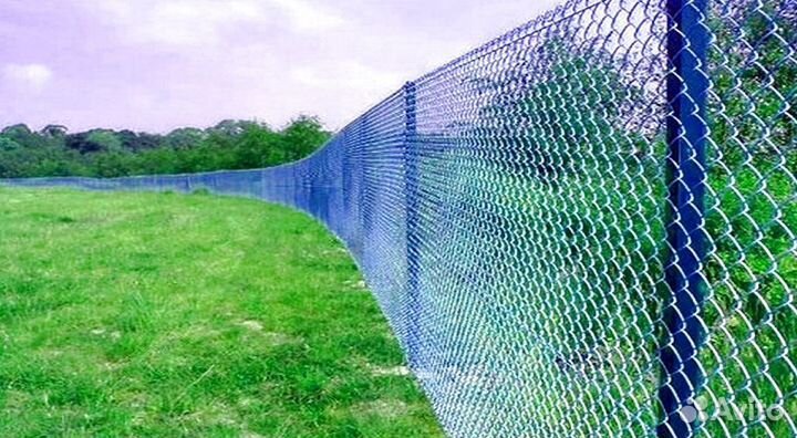 Заборы из сетки рабица под ключ новые