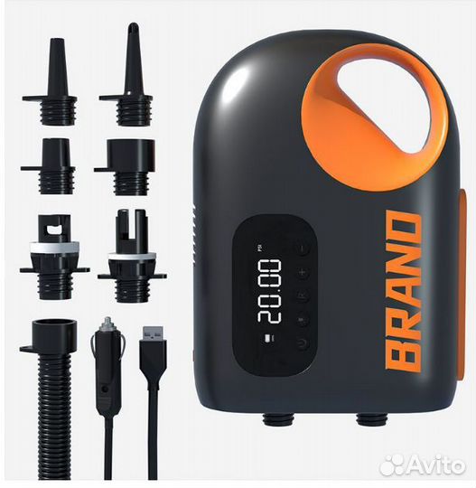 Насос для лодки, SUP-доски, 2х режимный